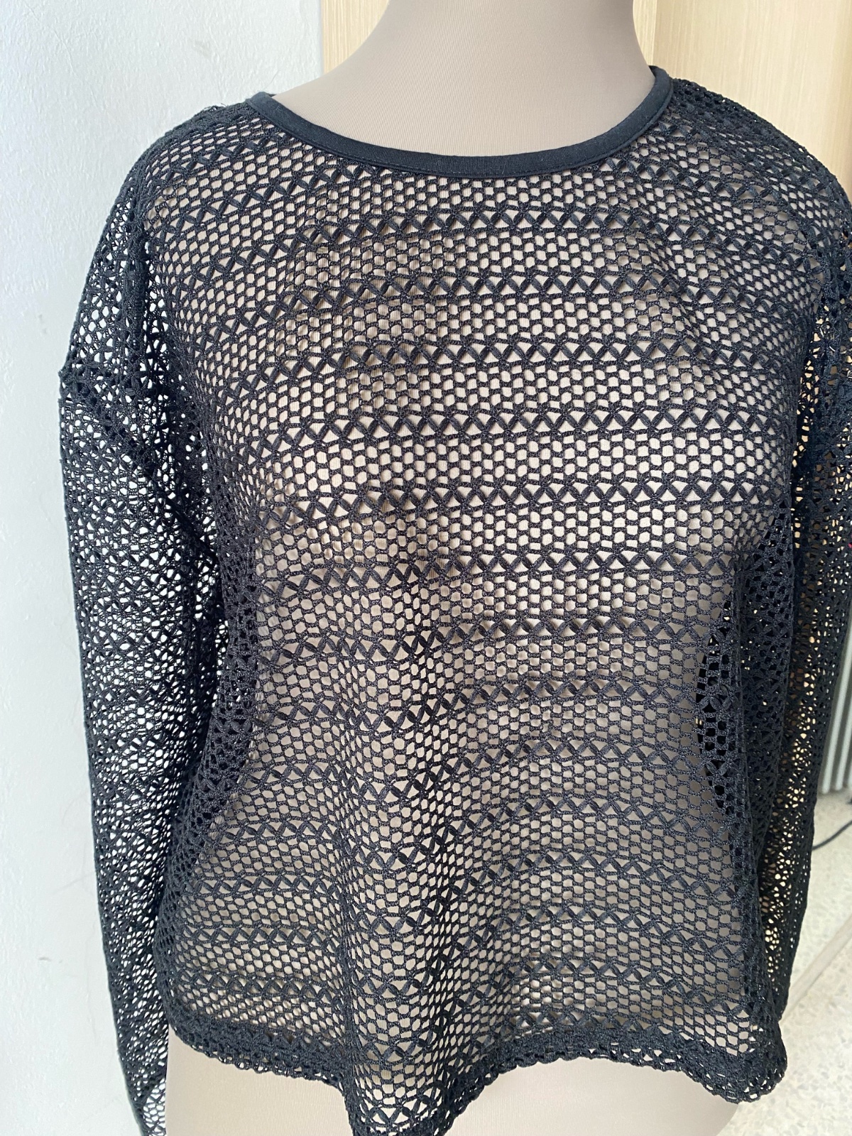Pull en fil crochet 