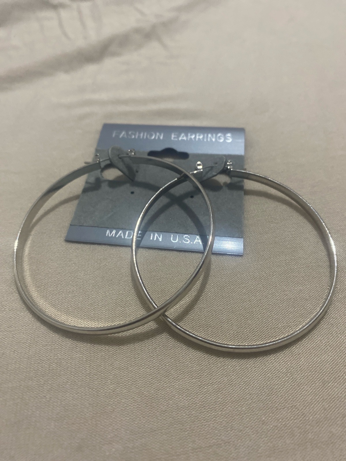 Boucle d'oreille argent inoxydable