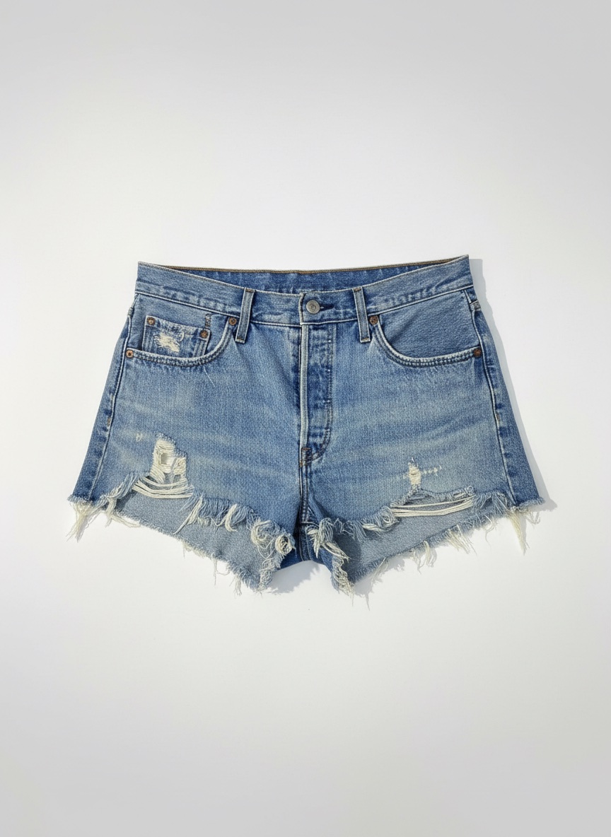 Short djeans Levis 501 délaver