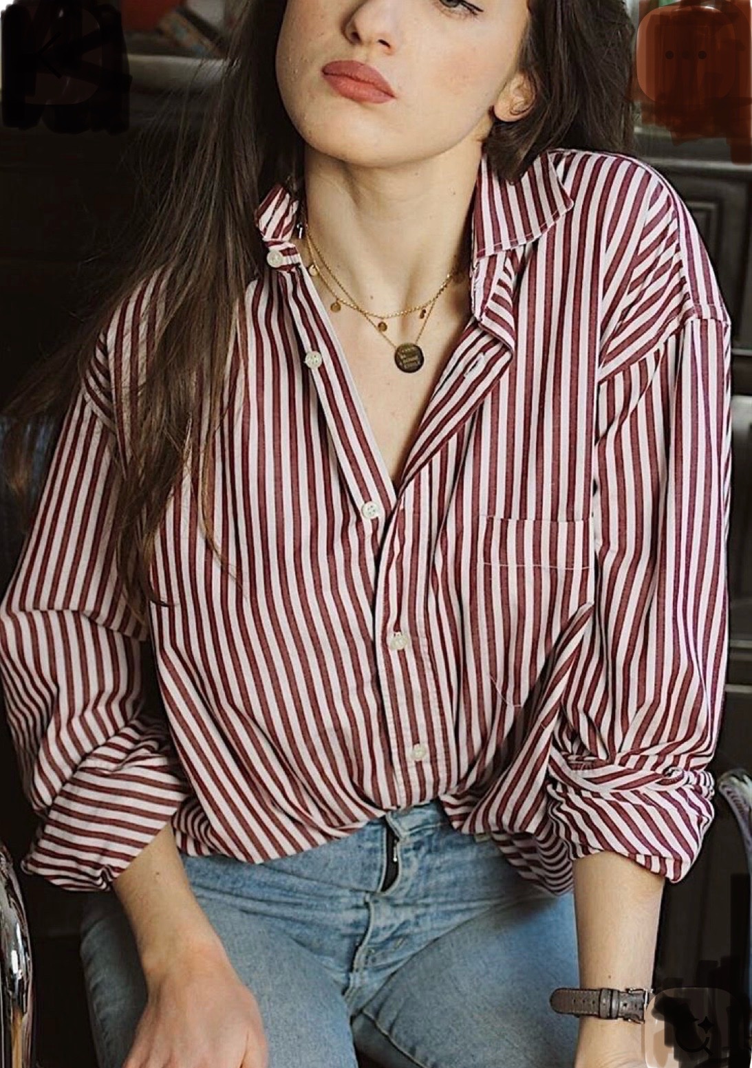 Chemise rayée