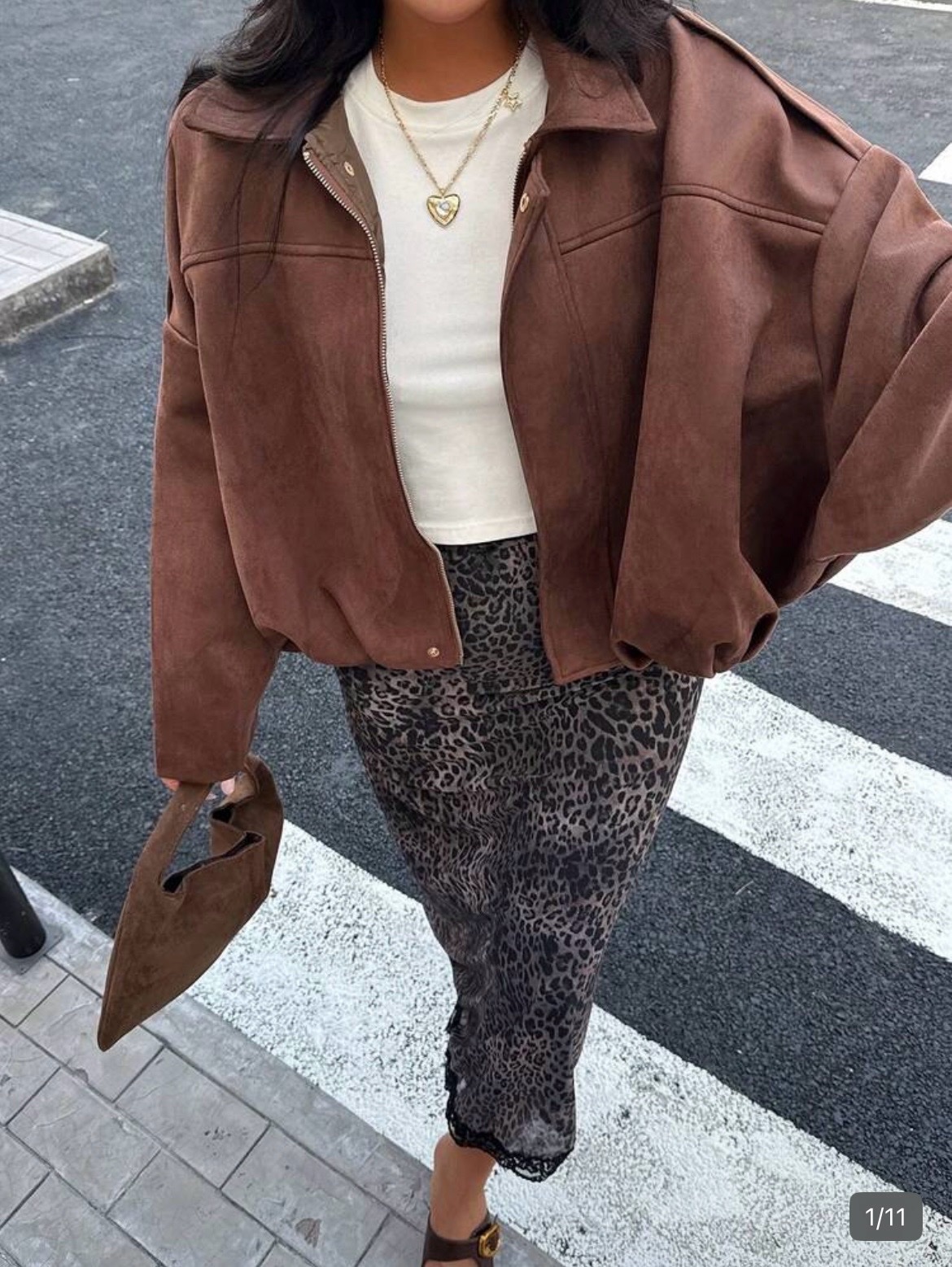 Jacket , brown color
