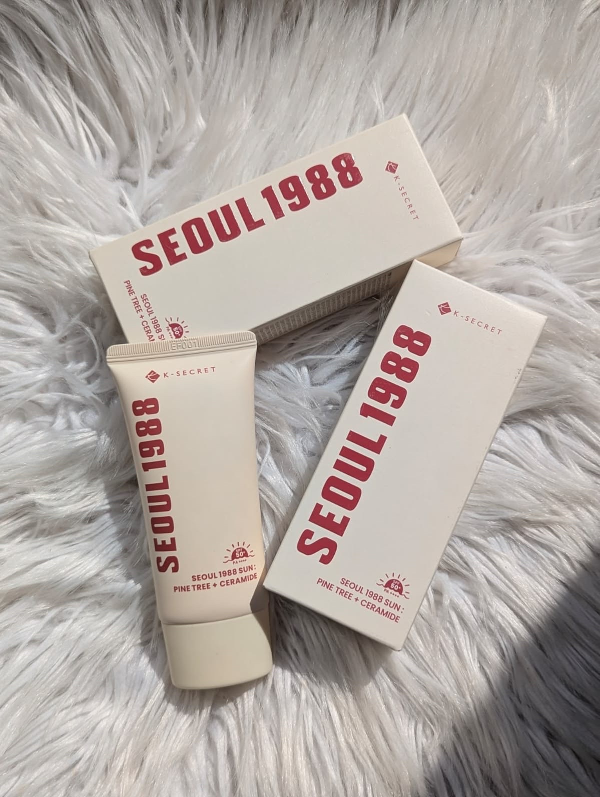 Seoul 1988 sun: pine tree+ ceramide sunscreen SPF50+ 