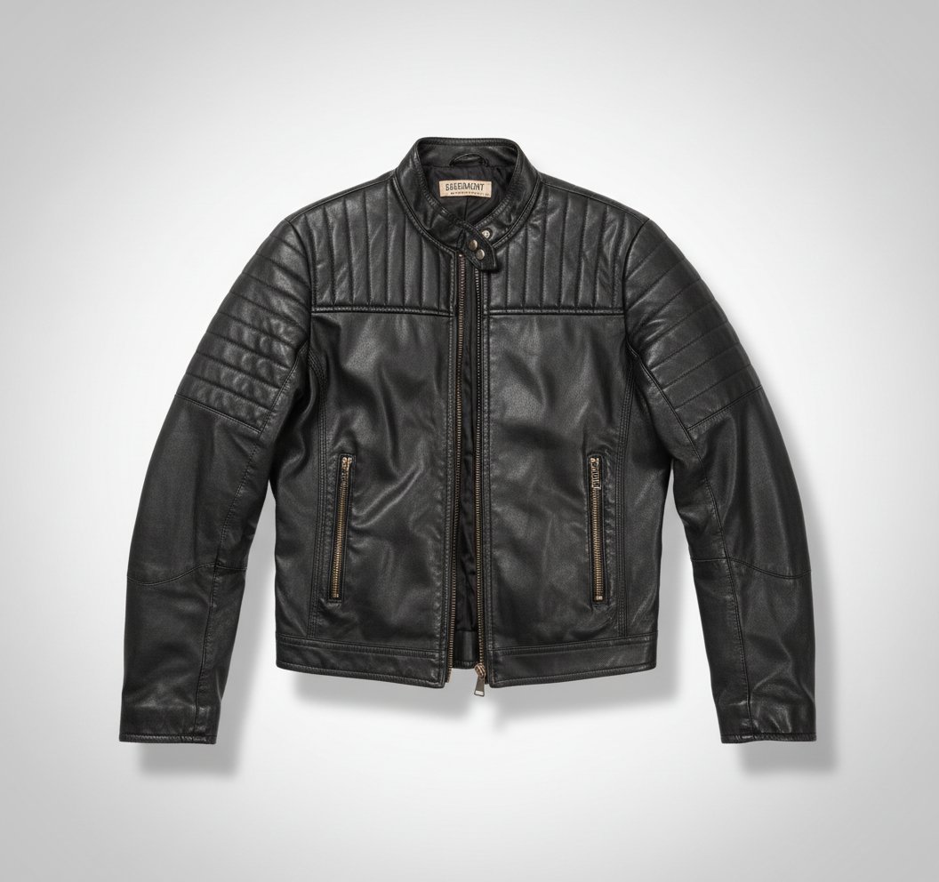 Veste cuir noir