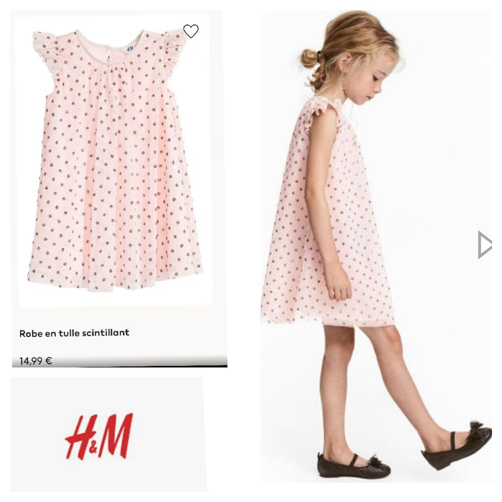 robe en tulle scintillant pour fille de 4ans/5 ans