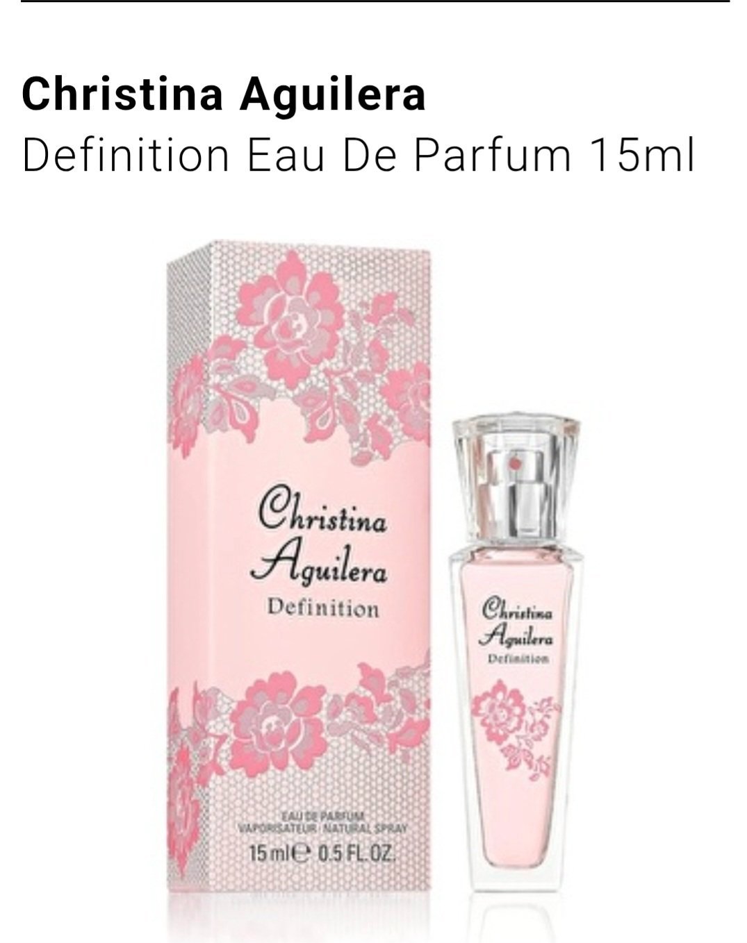 Christina Aguilera définition eau de parfum 15ml