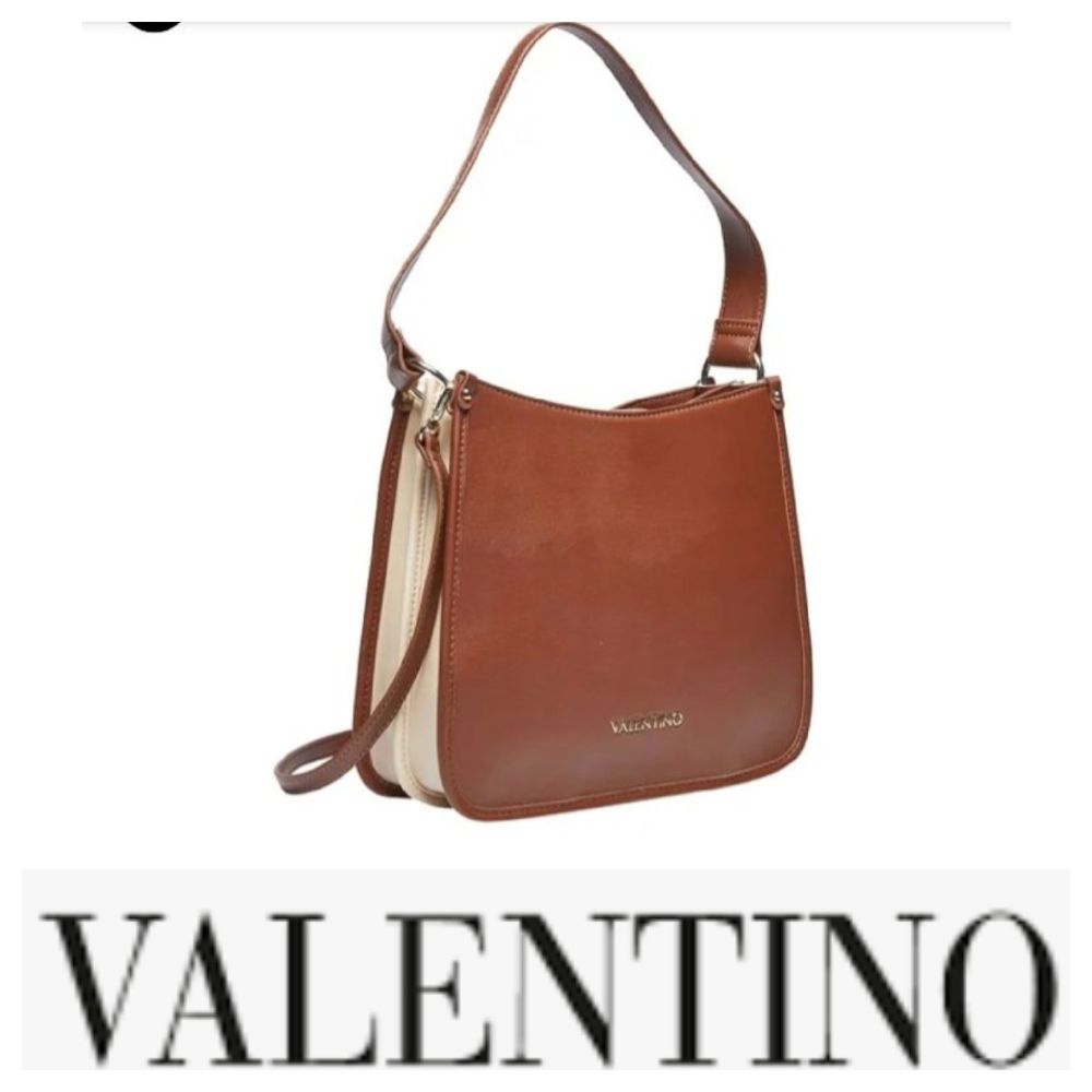 Sac à épaule Valentino et à bandoulière marron/beige/ecru