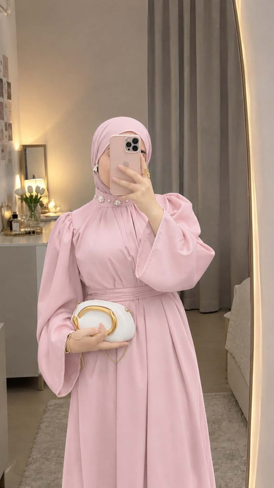Robe effet satinée 