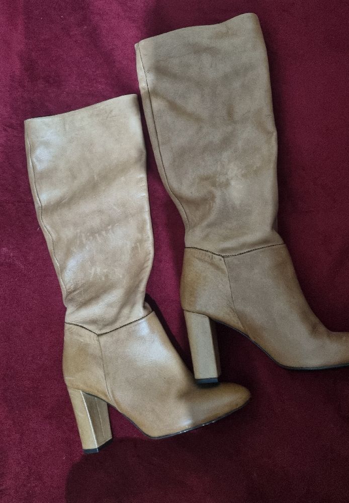 Bottes Cuir Camel