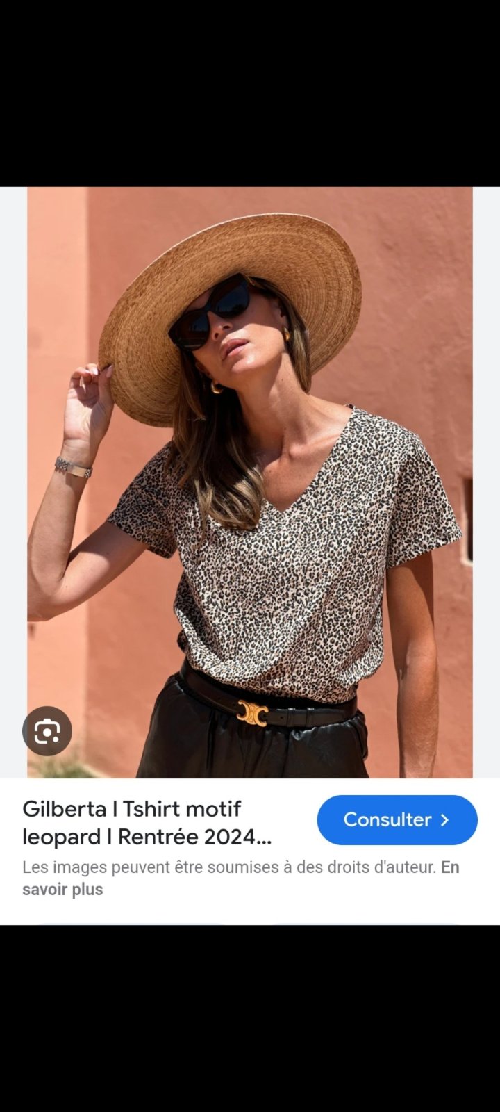 T-shirt léopard Mango