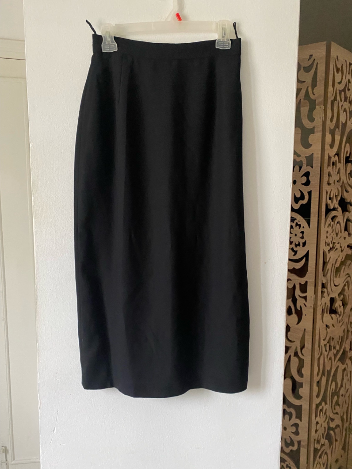Jupe taille haute droite et blouse set
