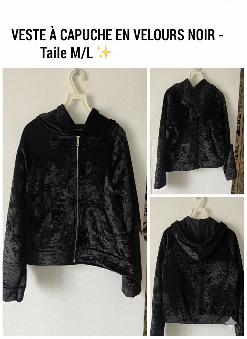 Veste et jupe taille haute moulant en velour