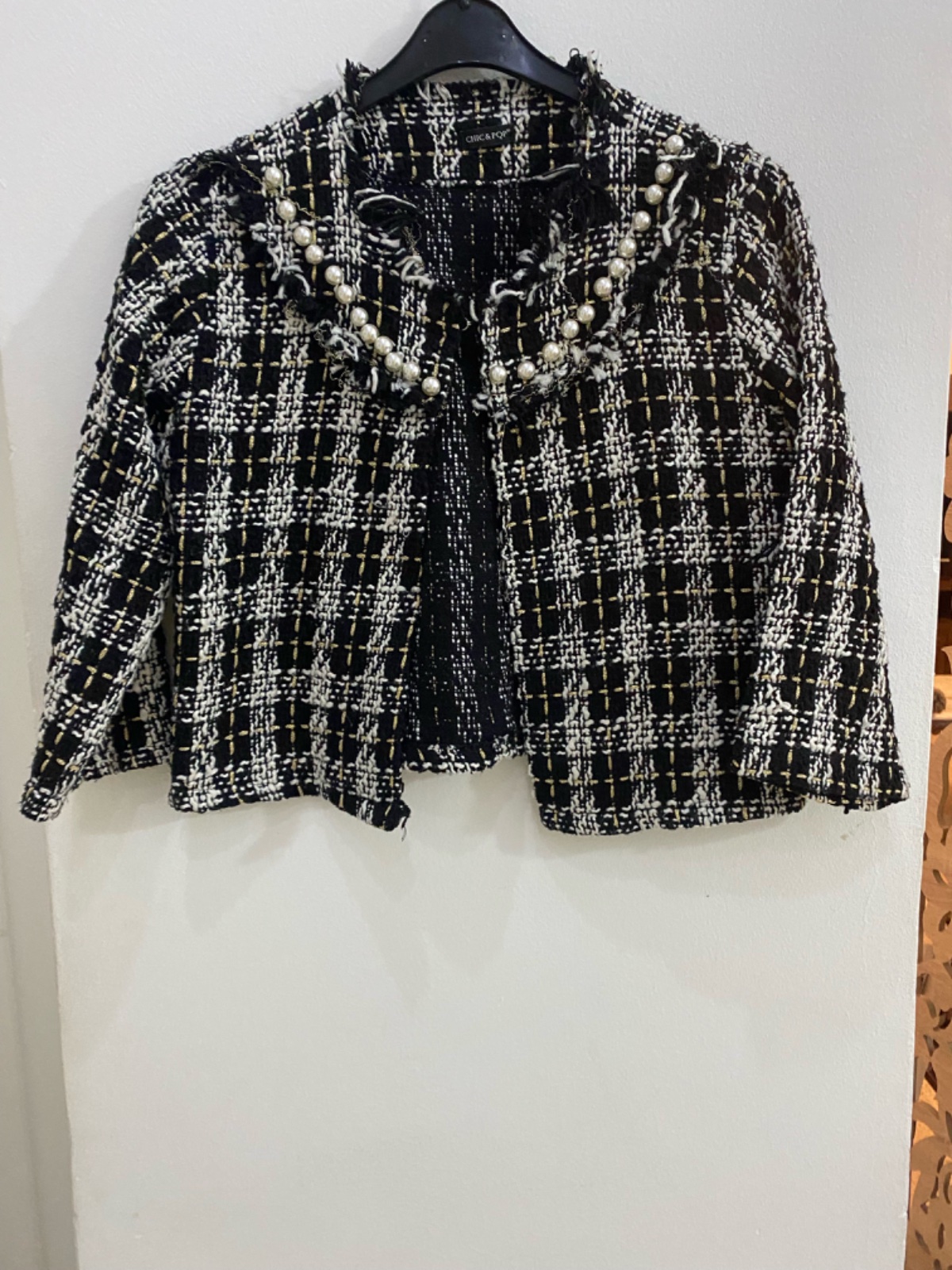 Veste mi saison perle M importee 