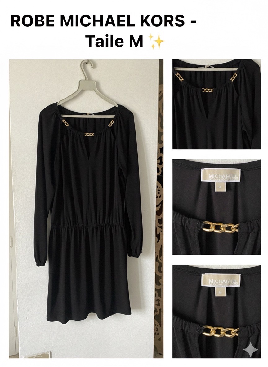 Robe lycra Mk acier inox doree 