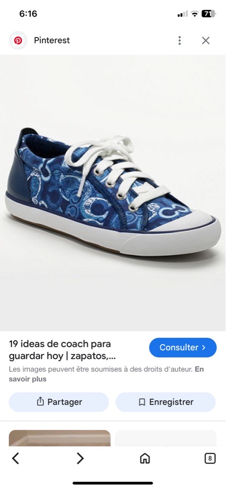 Coach authentique bleu 36 vente flash