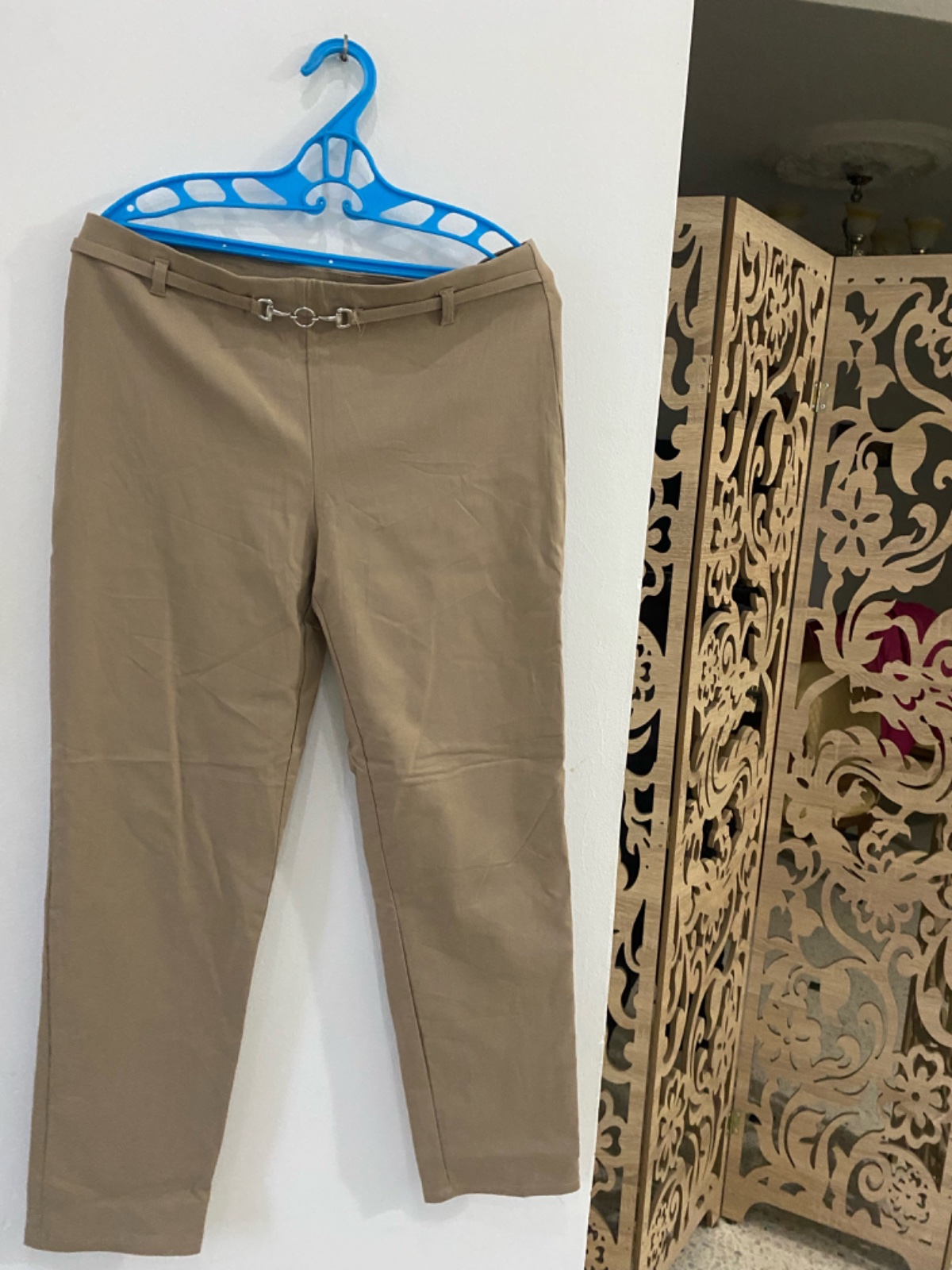 Pantalon taille haute lycra 