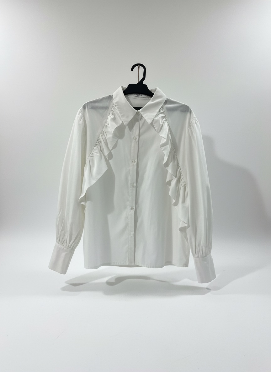 Chemise avec vollants importé