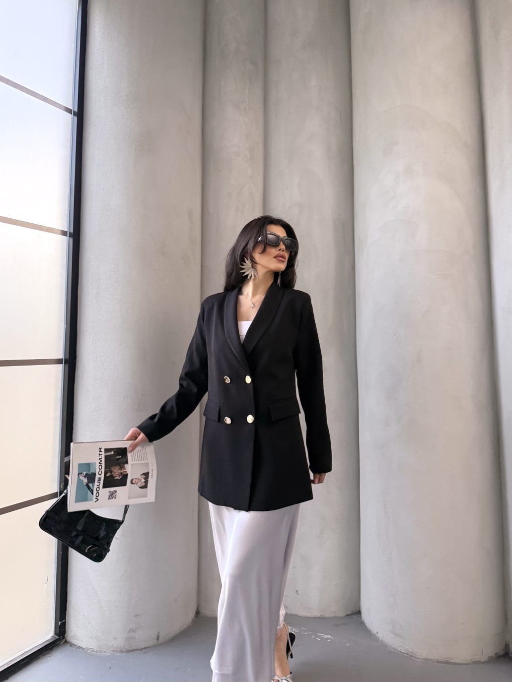 Blazer double boutons 