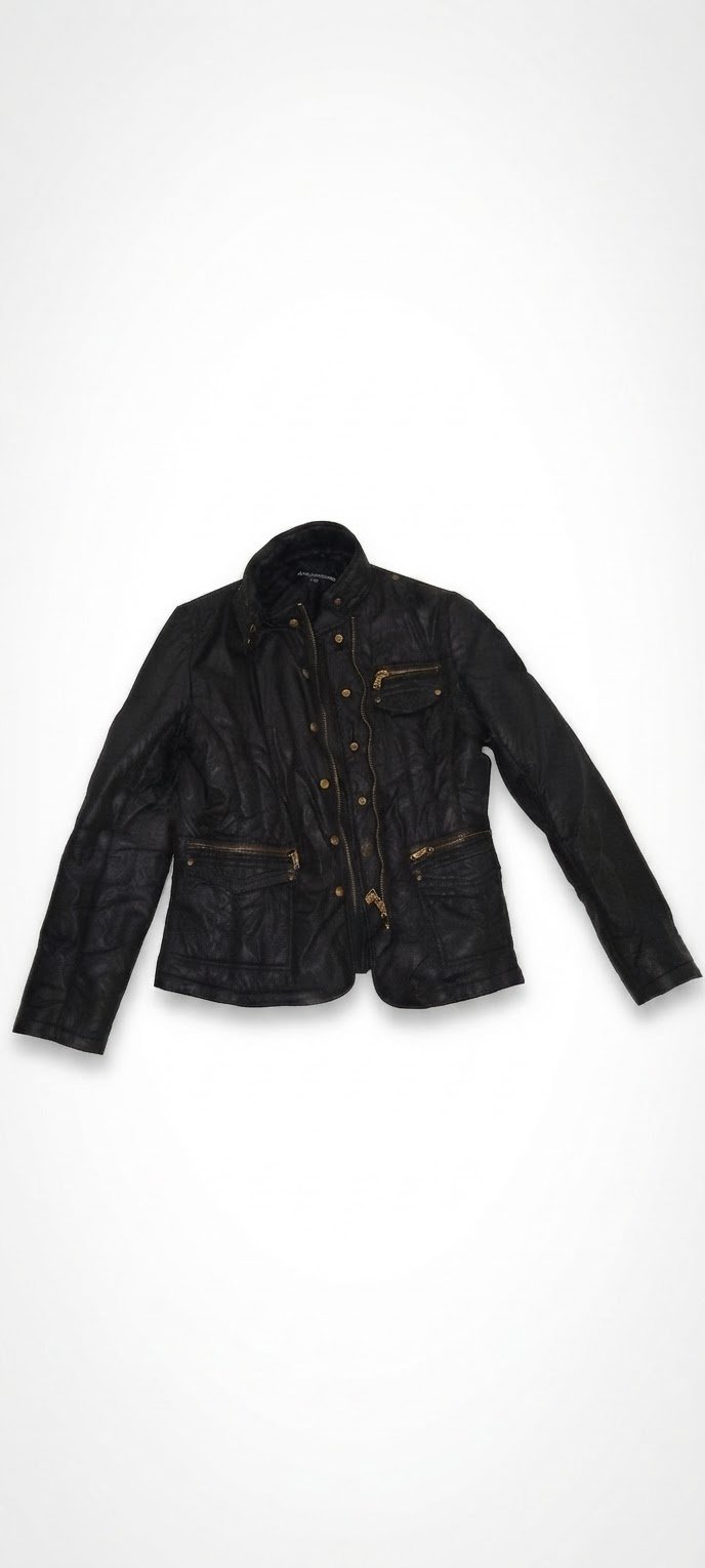 Veste noire demi-saison HFN (Halfon Fashion Network) 