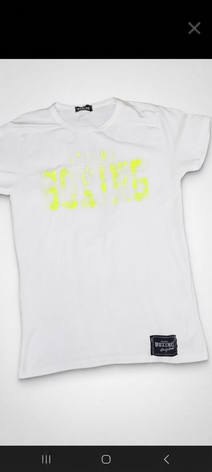 T-shirt Blanc "Xtreme Boxing" – Style Sportswear