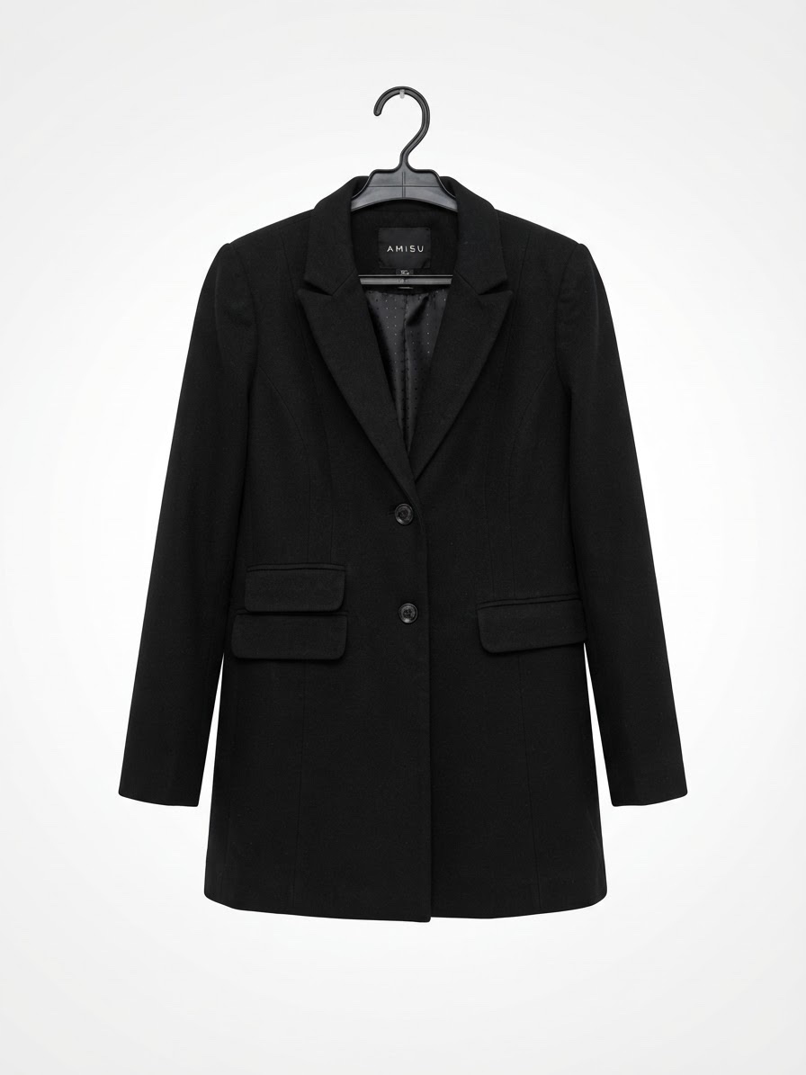 Manteau cachemire noir