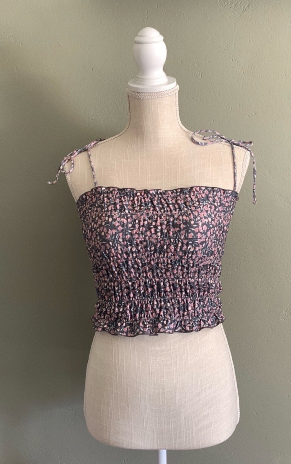 Crop top fleuri 