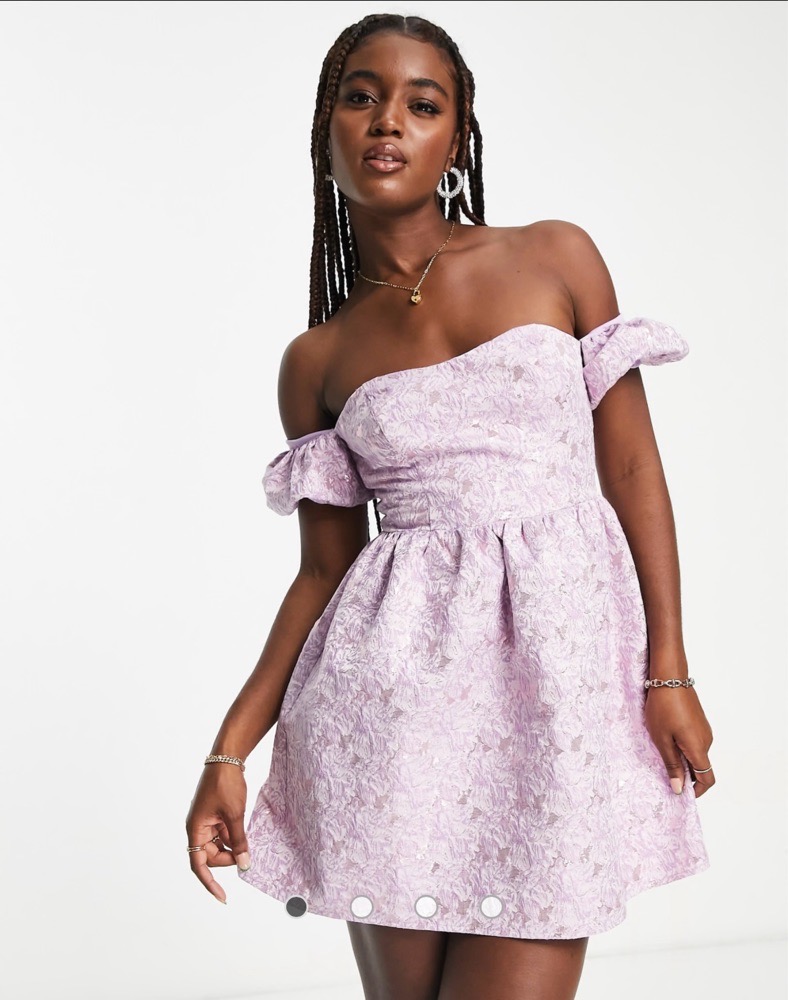 Robe courte Lilas