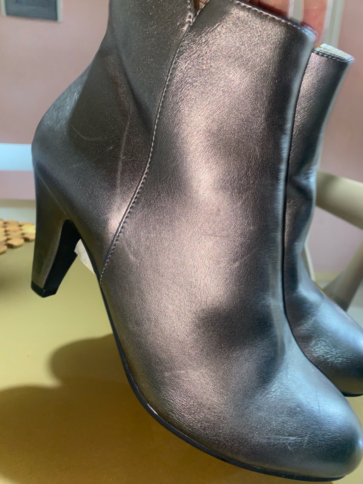 Silver boots