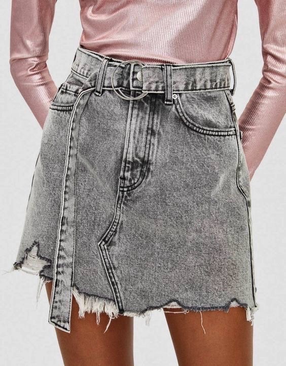Denim bershka skirt