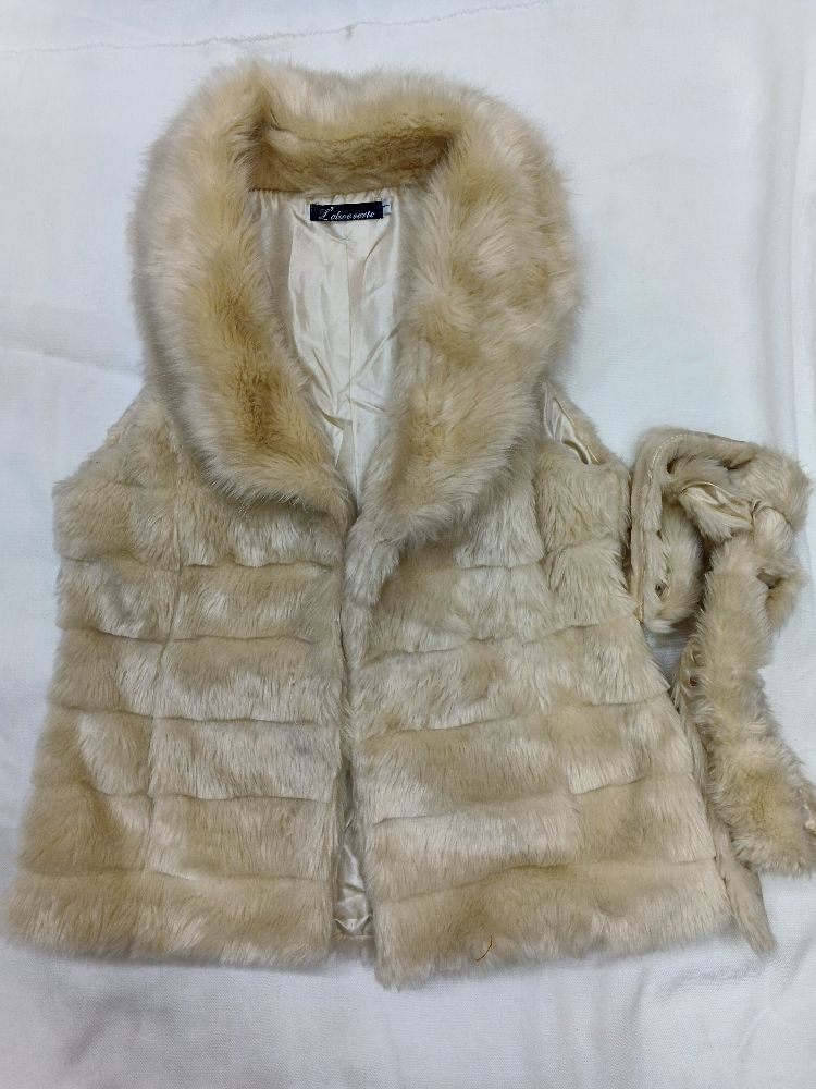 Gilet fourrure sans manche 
