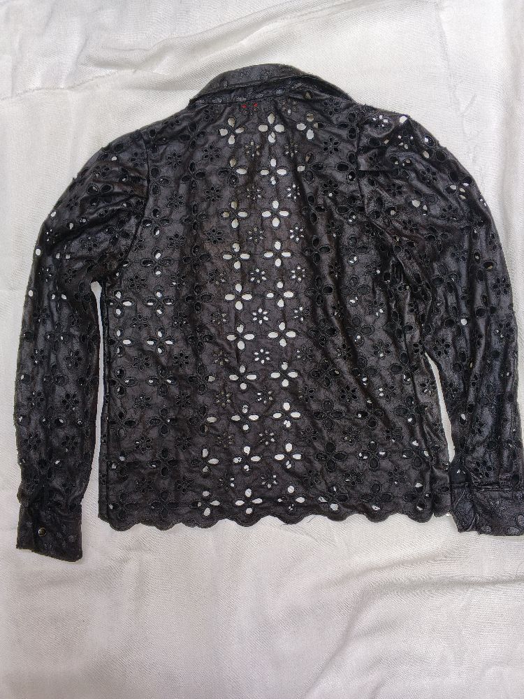 Jacket noir flowers 