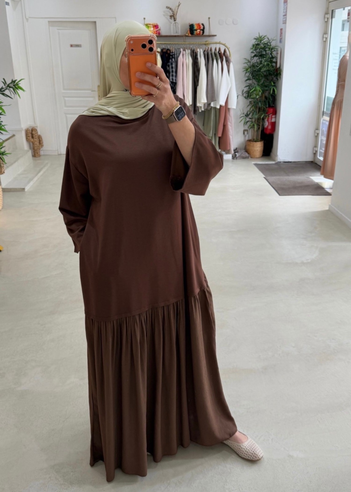 Robe marron