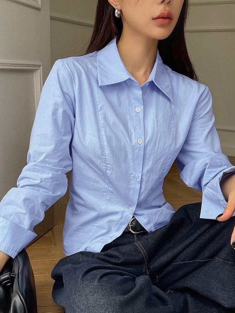 Chemise bleu