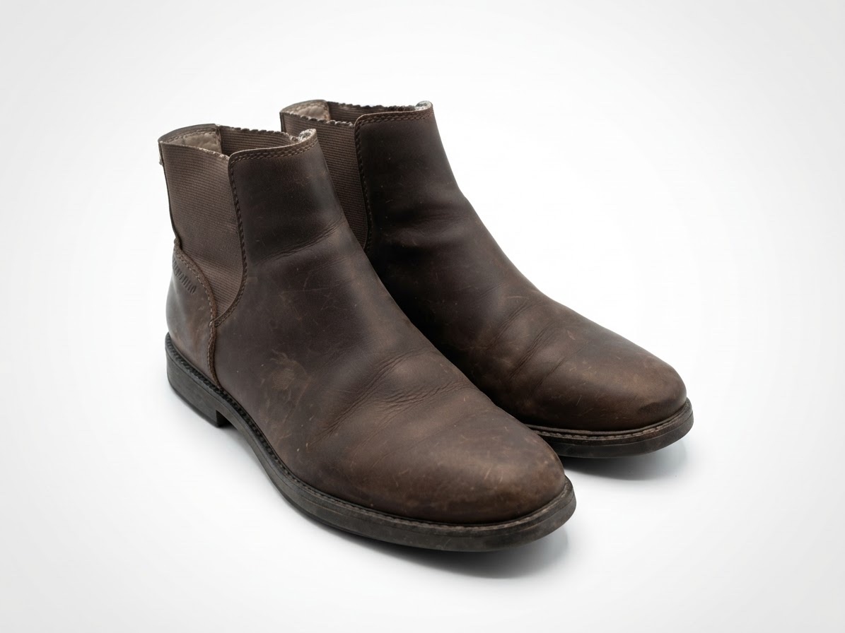 Une paires de boots sebago en cuir etat neuf