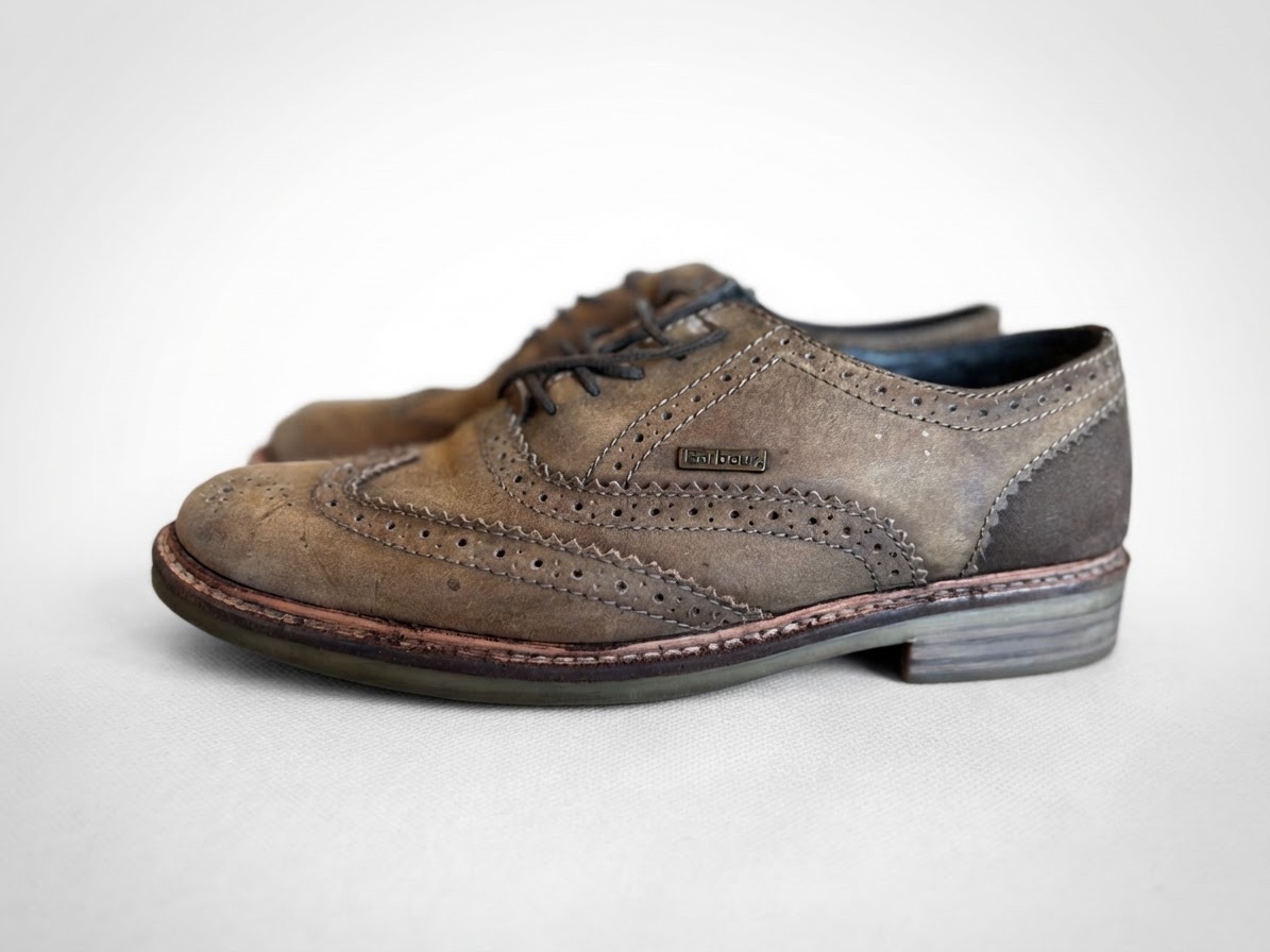 Barbour – Chaussures Richelieu marron – Style Brogue