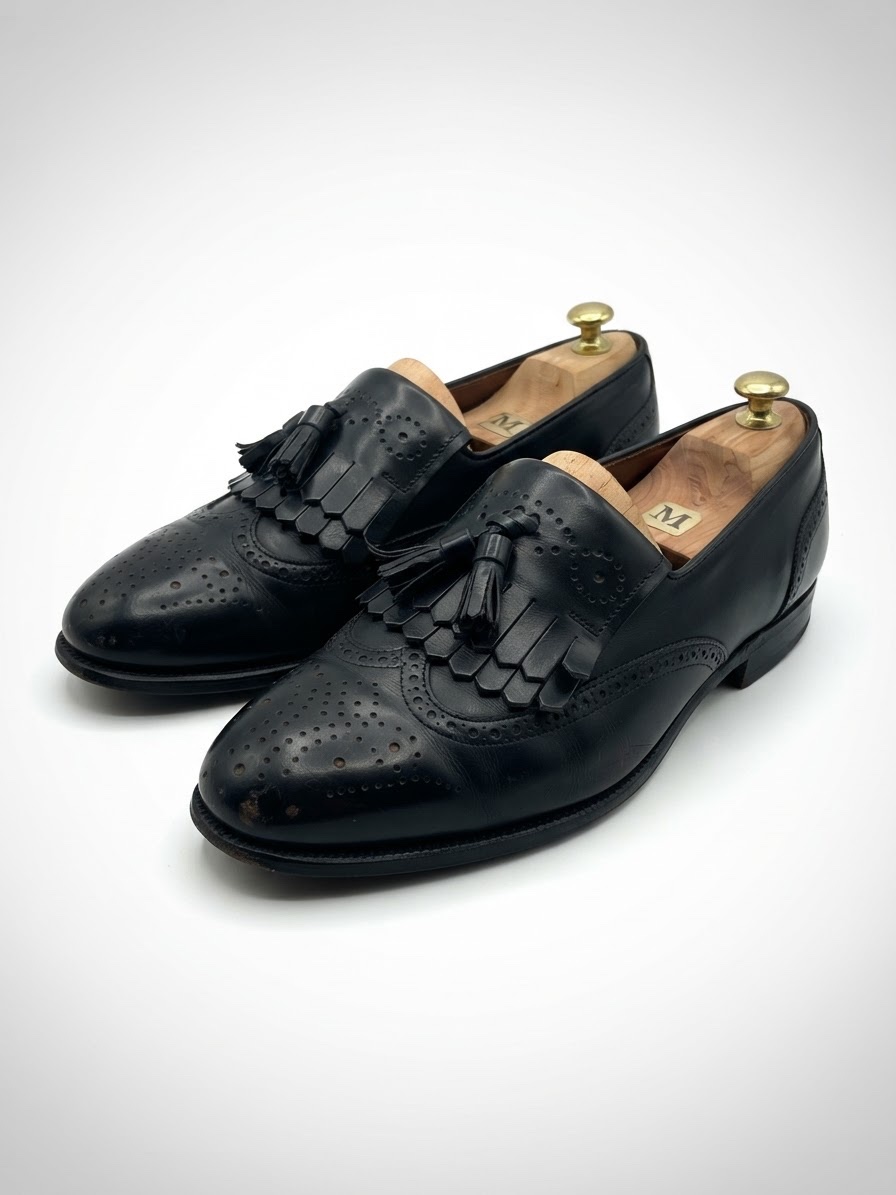 Bruno Magli – Chaussures de ville en cuir noir – Pointure 43