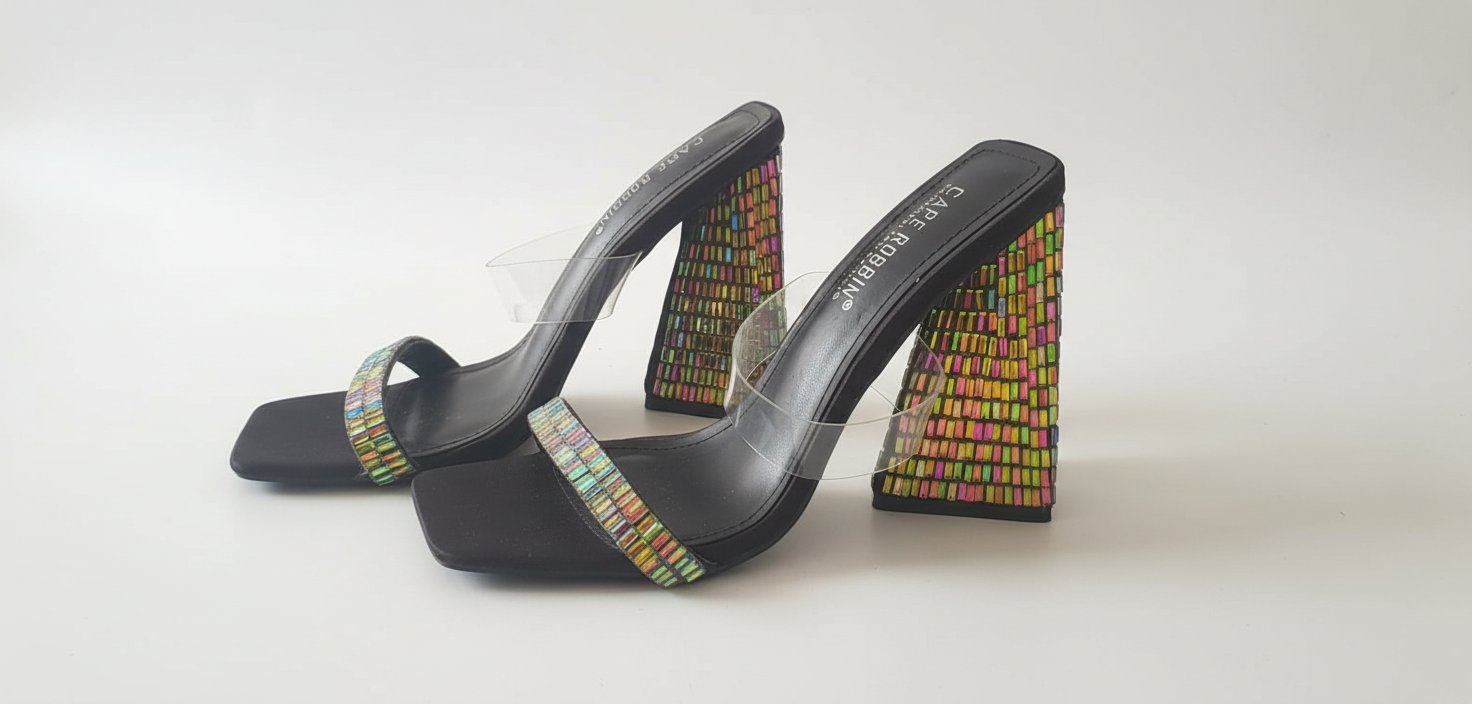 ✨ Sandales iconiques à strass changeants