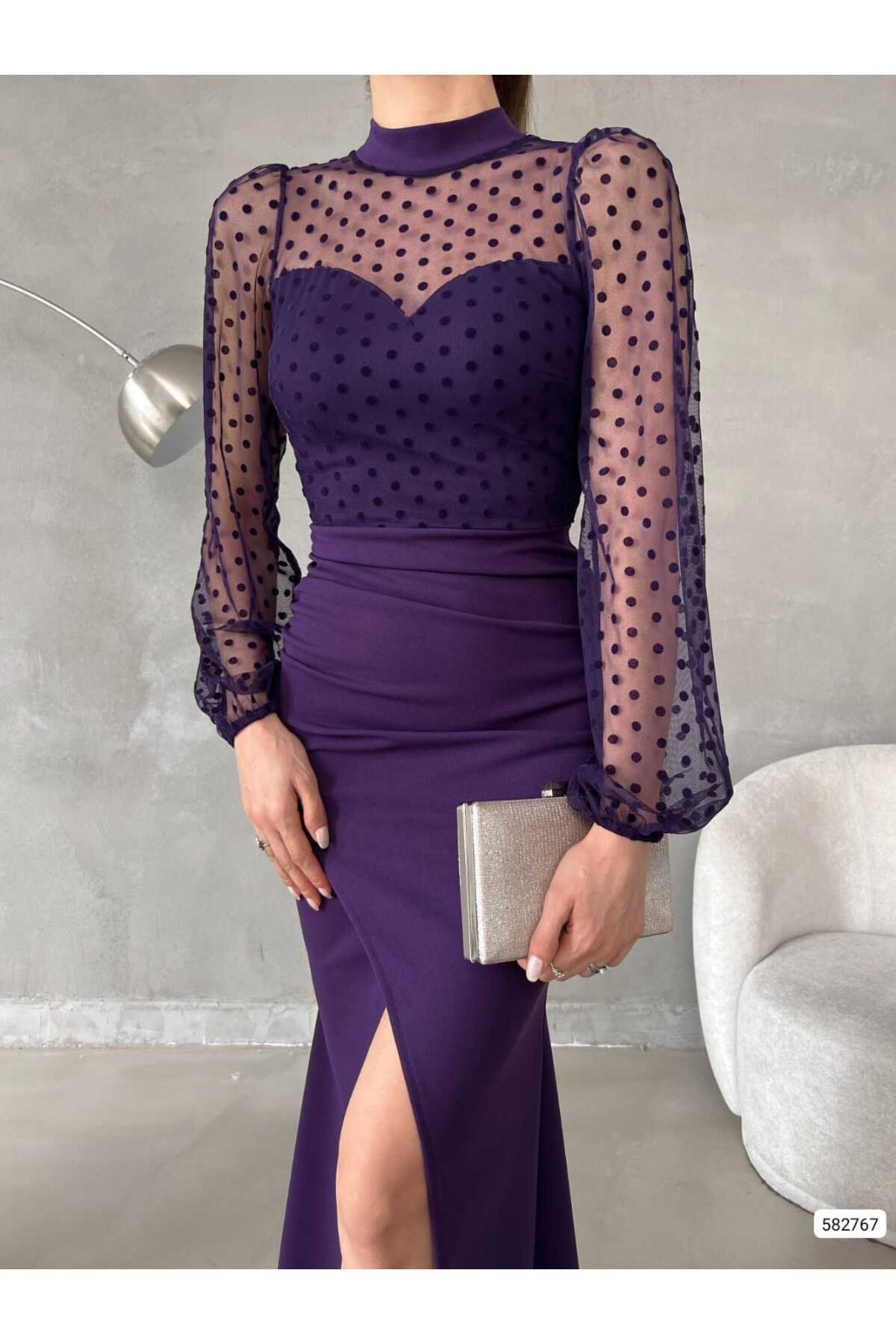 Robe soirée violé 