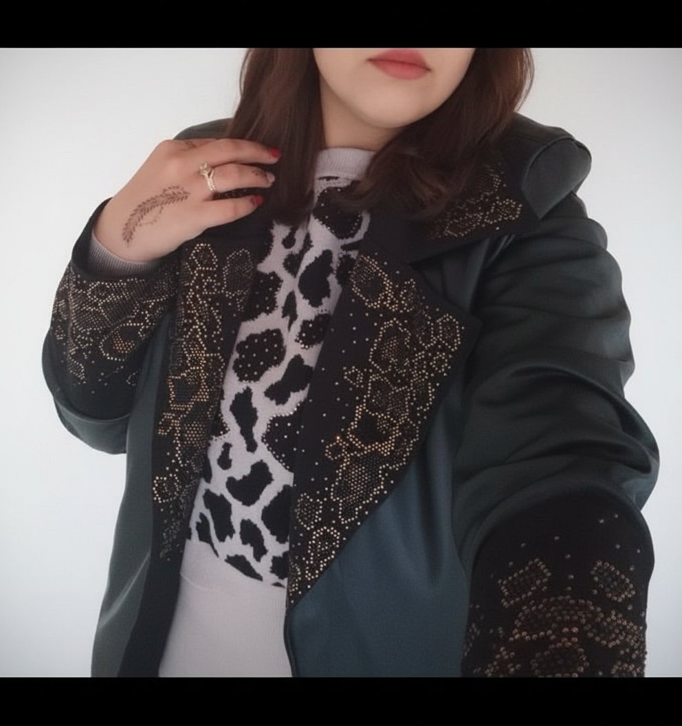 Trenche cuir noir 