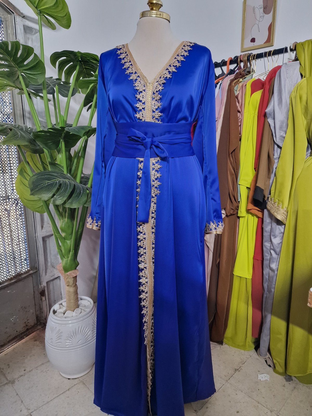 Caftan bleu 