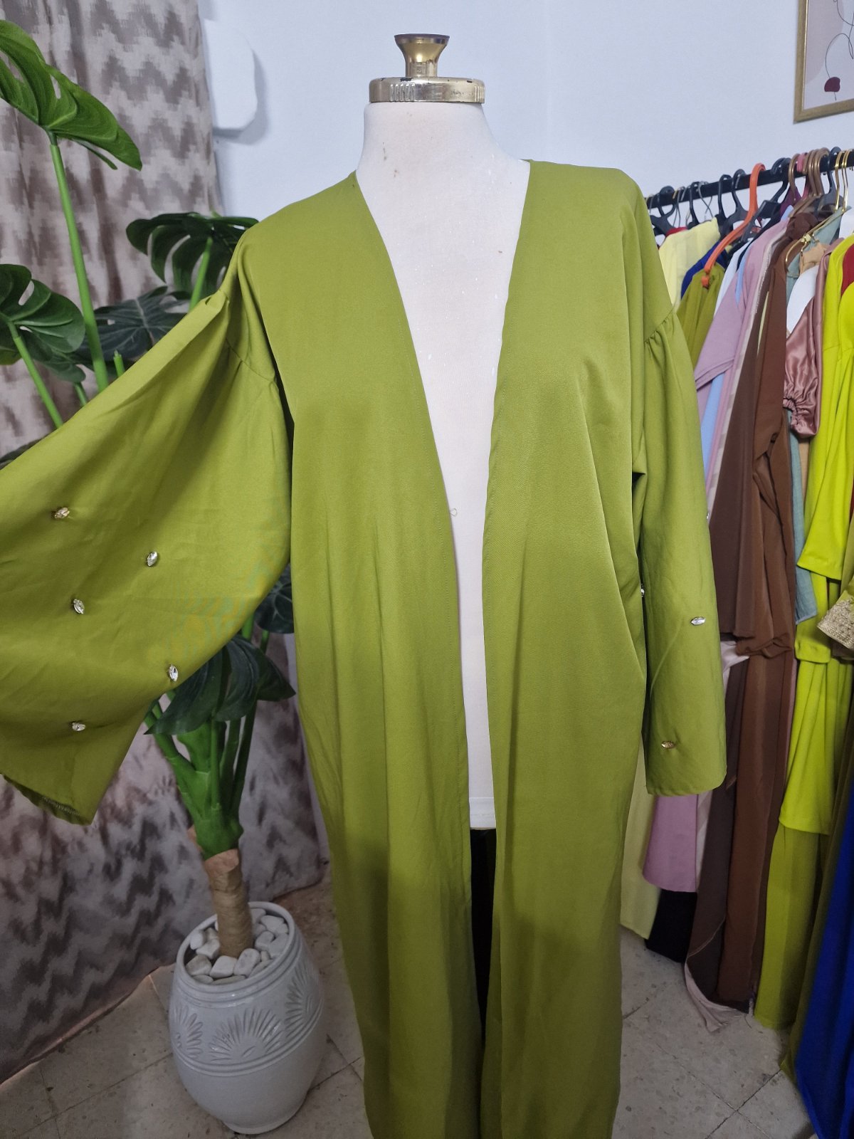 Abaya vert 