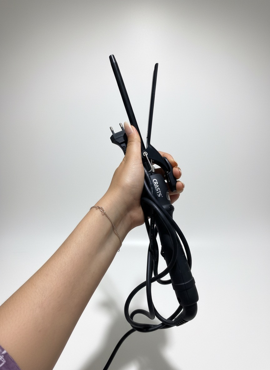 Fer à friser ultra-fin de 9 mm