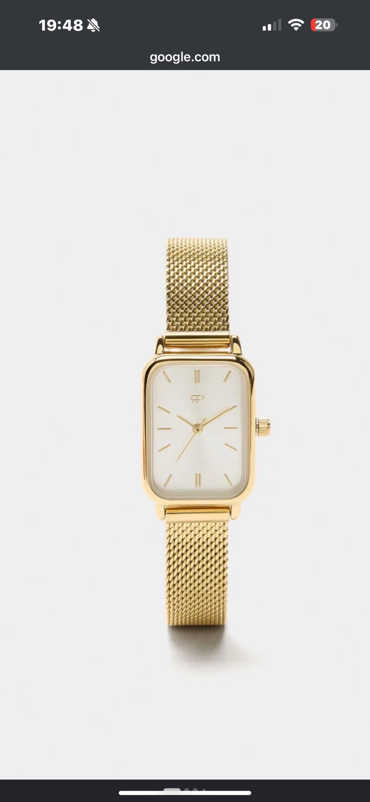 Montre femme doré parfois 