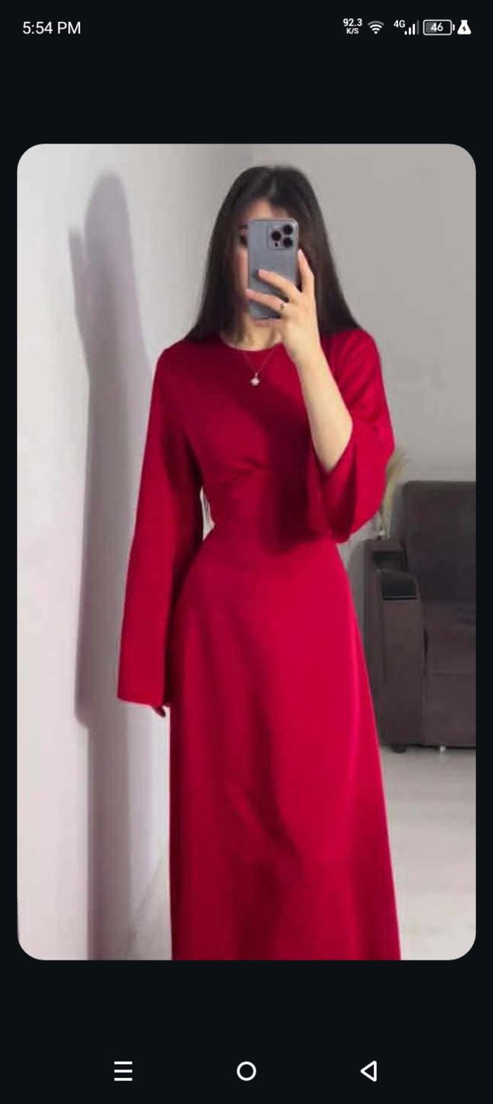 Robe rouge de haute qualité 