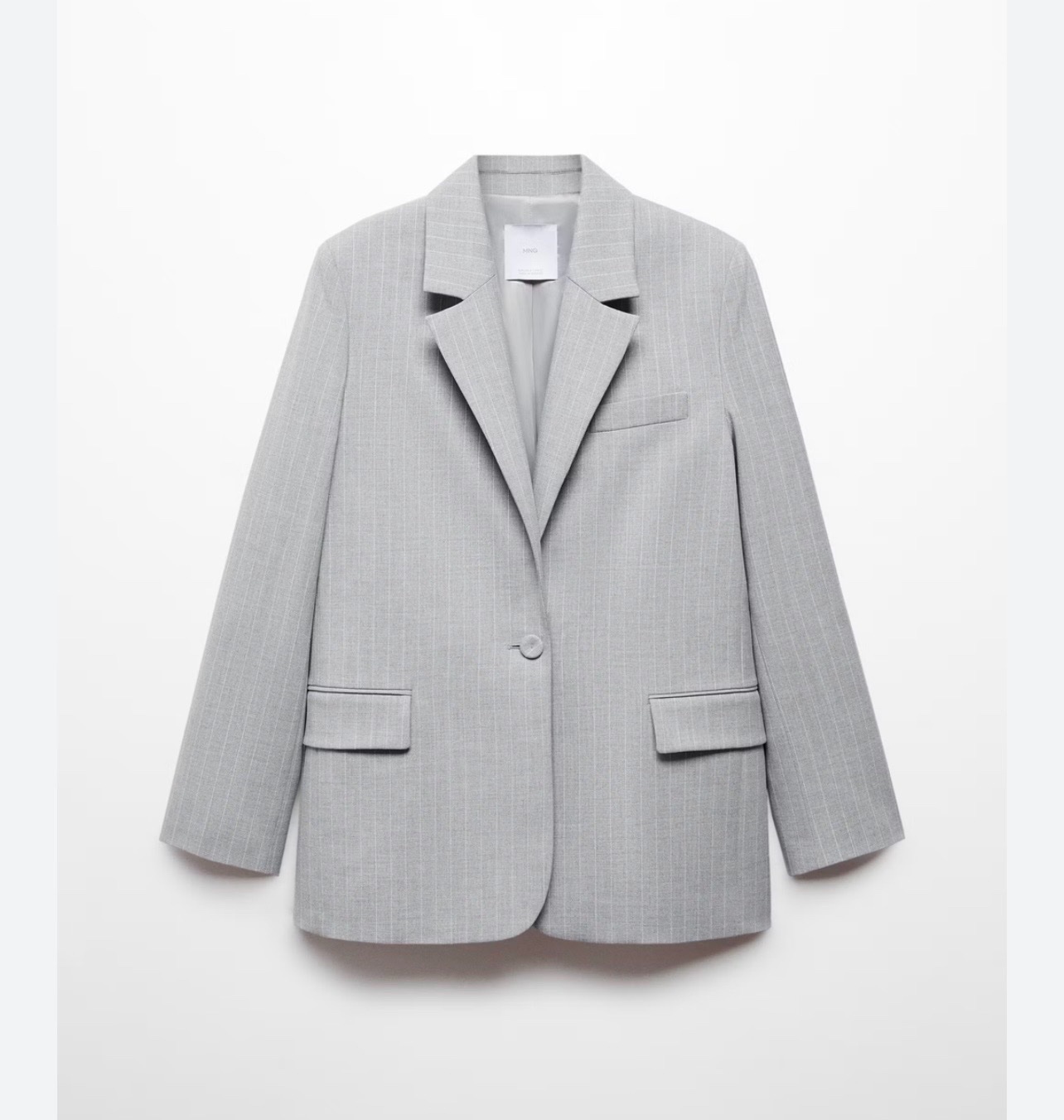 Veste rayeur gris