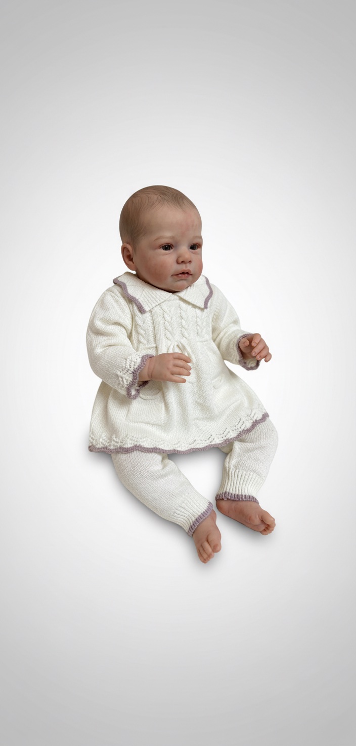 Set bébé laine legere douce