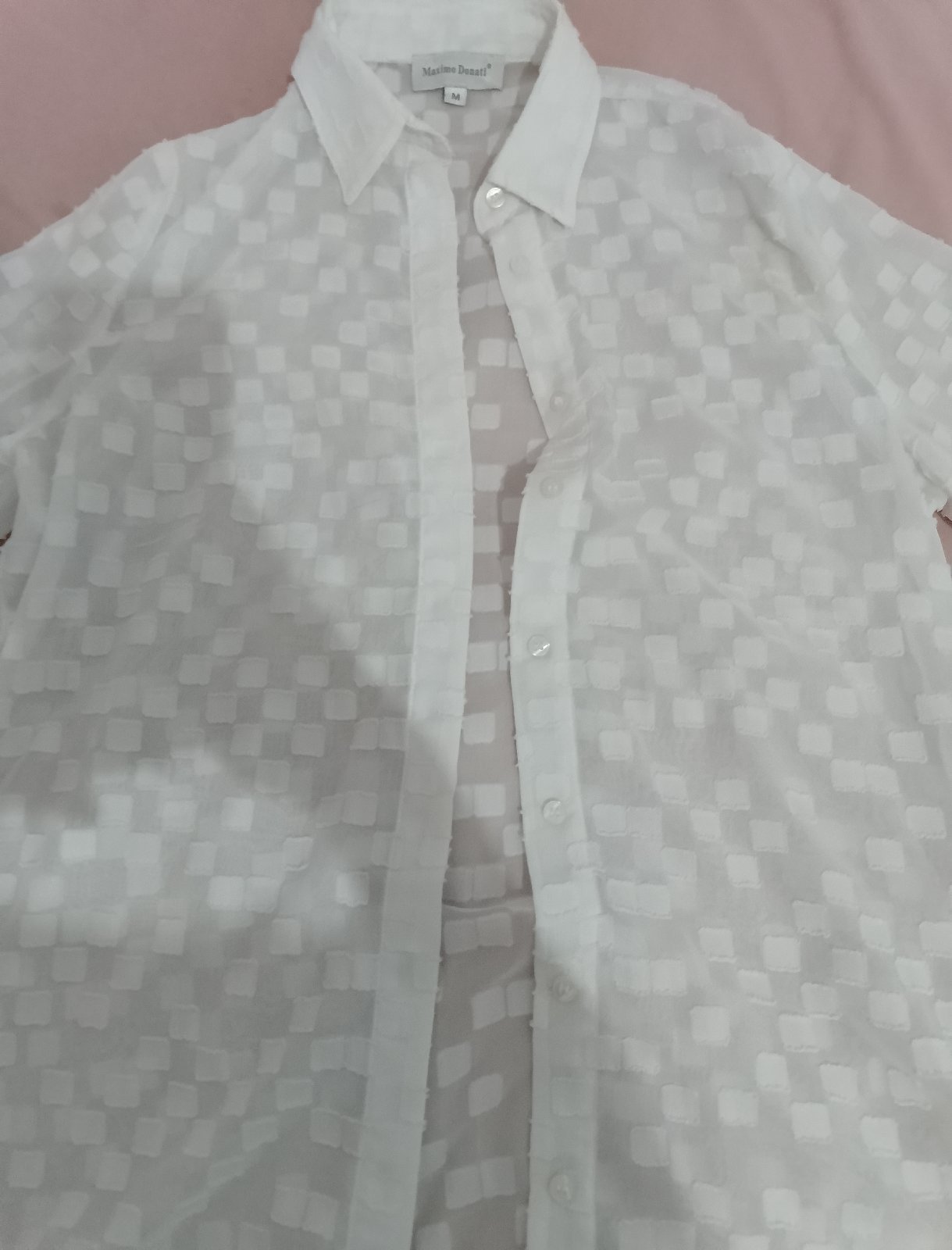 Chemise blanche transparente taille m