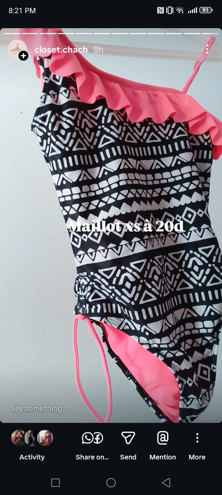 Maillot taille xs