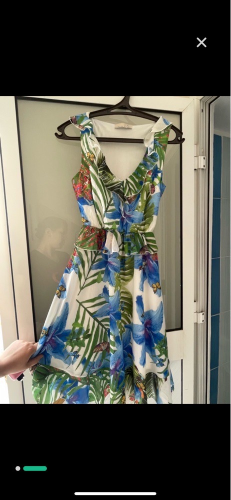 Robe avec des fleurie