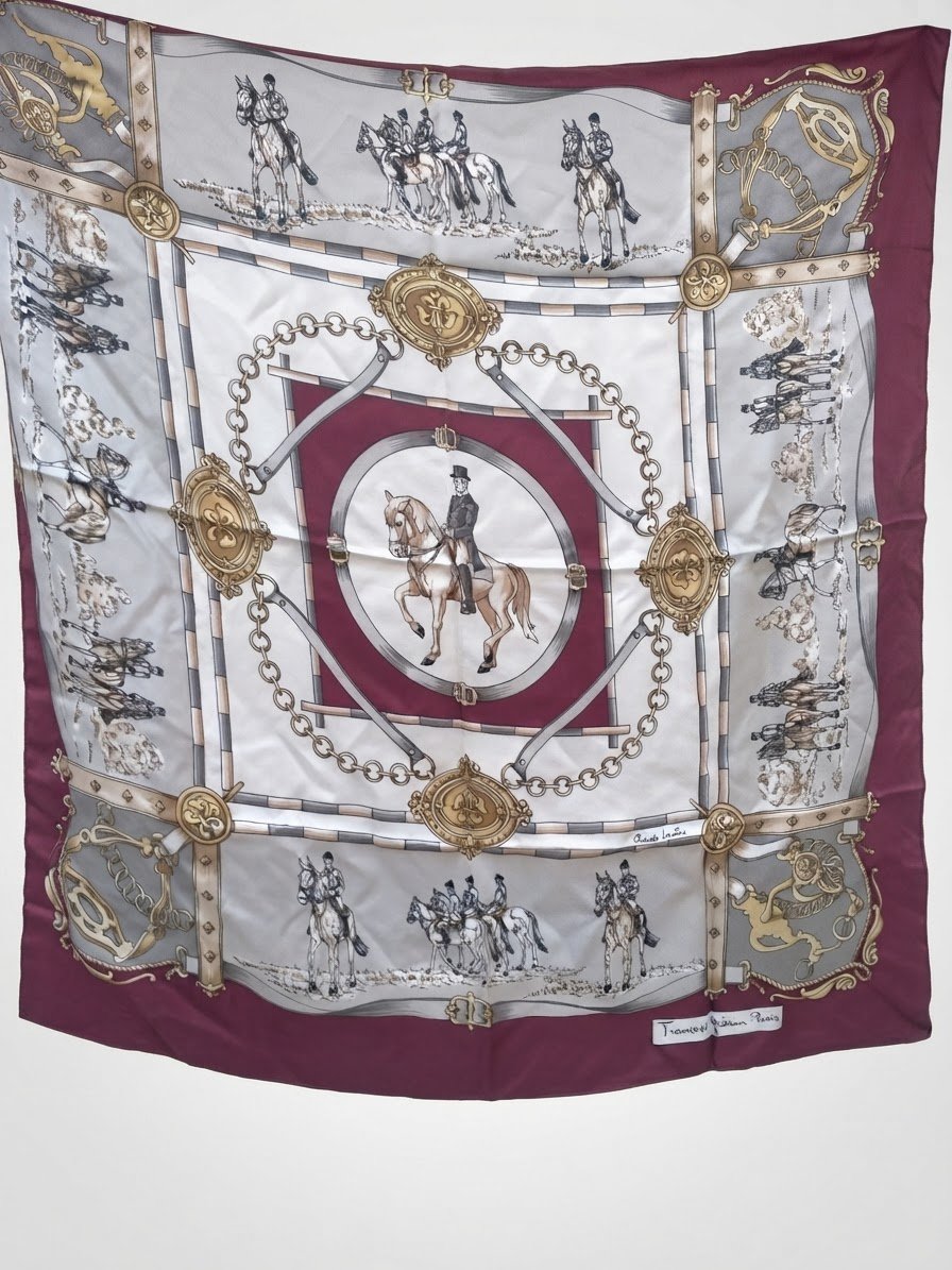 Foulard multicolore 100% soie