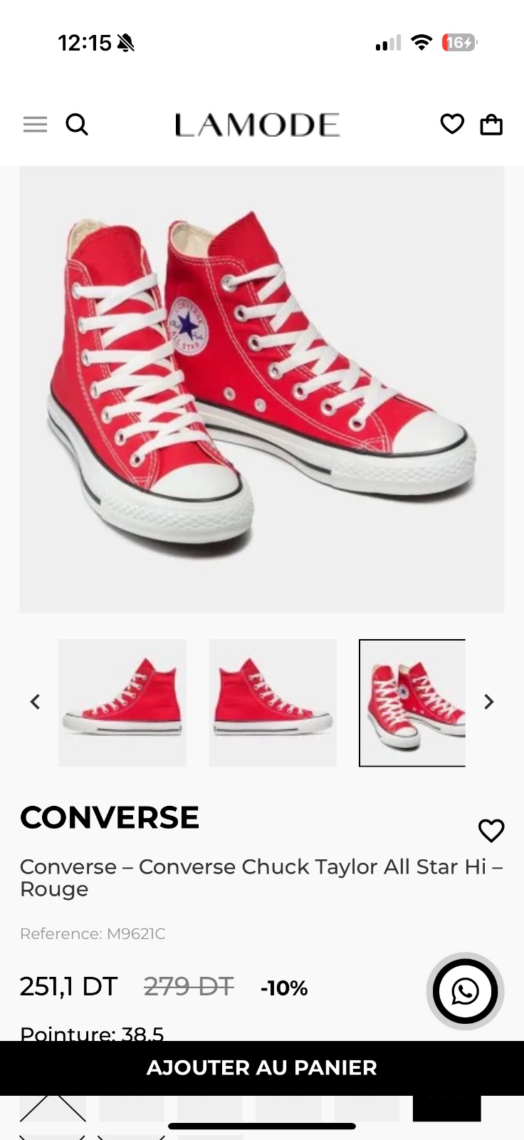 Converse rouge
